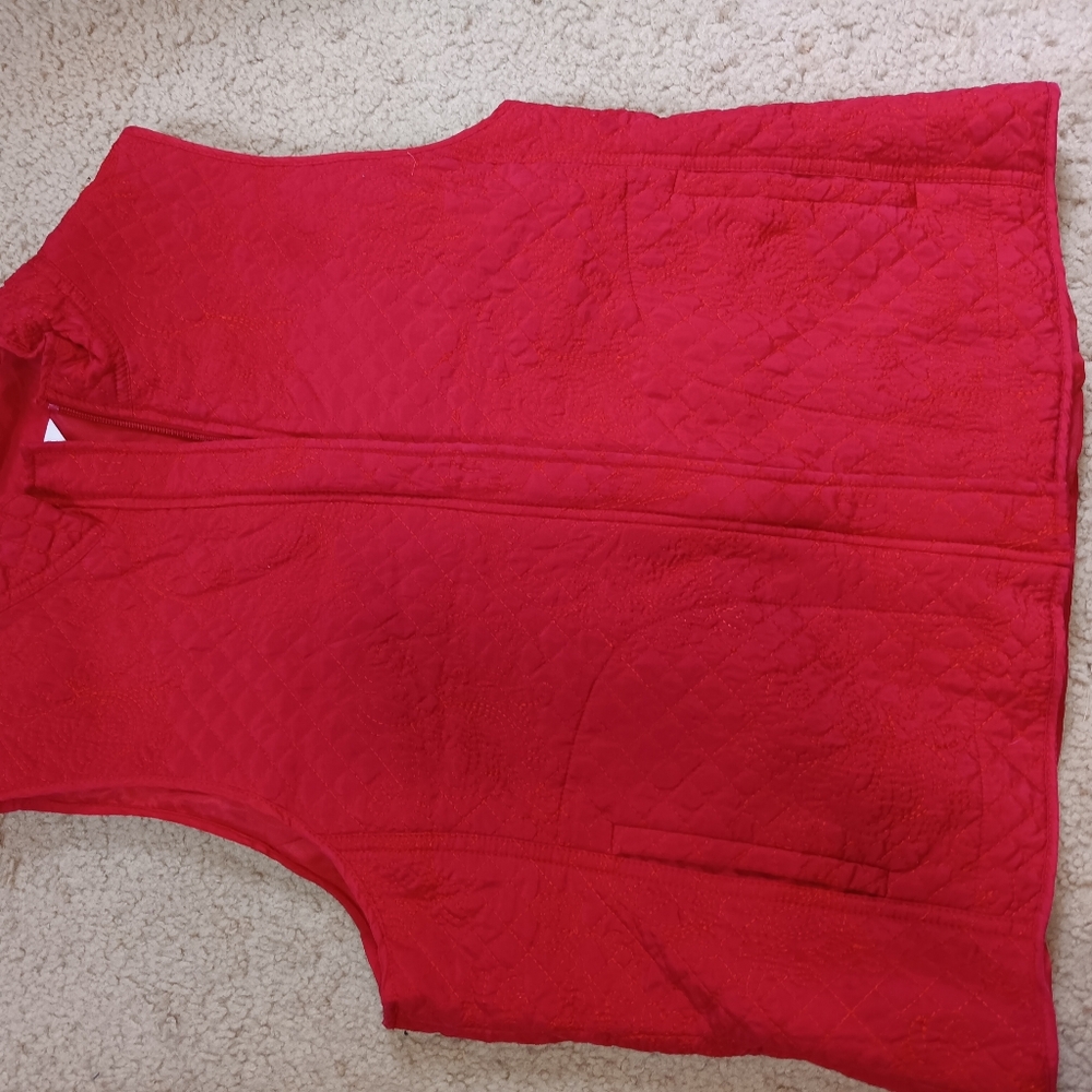 Red Quilted Vest